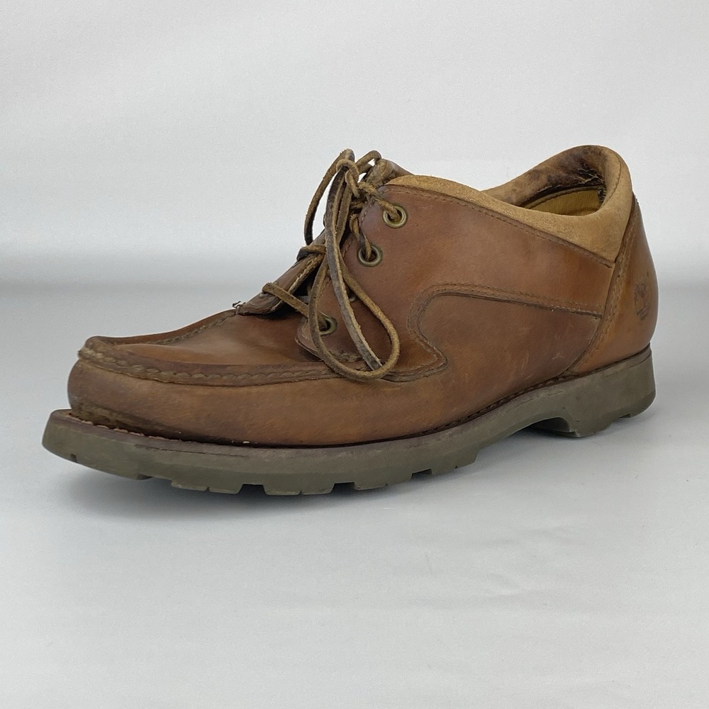 Timberland 4 Eyelet Gore-Tex Brown Leather Mens 9.5M Chukka Boots 900012
